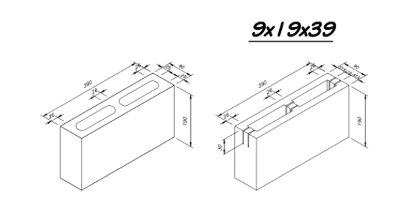 Ladrillo de concreto bloque 9